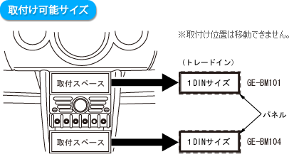 取付け可能サイズ