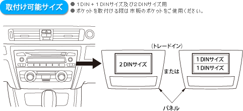 取付け可能サイズ