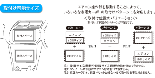 取付可能サイズ